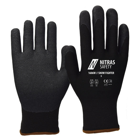 NITRAS SNOW FIGHTER, gants d'hiver, noir