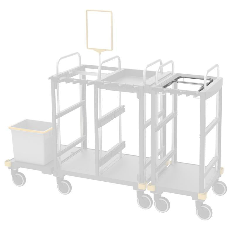 Cadre de maintien intégré VERMOP 2X60L, 46 x 35 x 6 cm