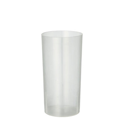 Les verres réutilisables Starpak 10 pour long drinks de Starpak sont des gobelets en plastique réutilisables et écologiques, qui se tiennent droits sur un fond blanc simple – une alternative idéale aux gobelets jetables pour servir des long drinks.