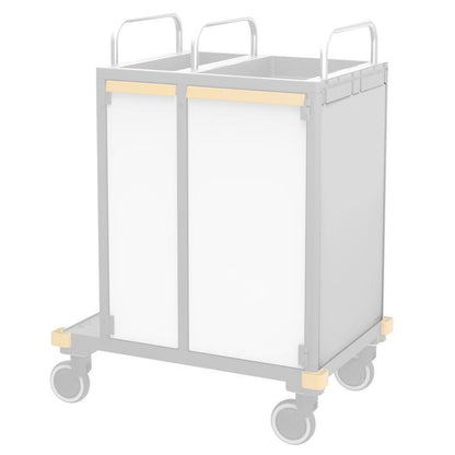 VERMOP Paroi latérale Platine Blanc, 714 x 497 x 3 cm