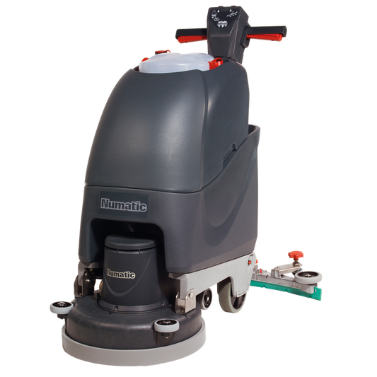 Autolaveuse à câble Numatic TT4045G avec brosse TenTec rouge | Paquet (1 pièce)