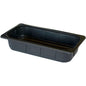 La Duni GmbH PP Bol 1/3 GN Noir (325x176x65 mm) est un bol en plastique noir rectangulaire avec des côtés droits et un bord plat, idéal pour le stockage ou la distribution dans les grandes cuisines. Livré dans un paquet de 144 pièces.