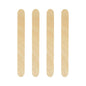 Quatre PAPSTAR agitateurs à boissons en bois (15 cm) pour cocktails Caipirinha sont disposés verticalement côte à côte sur un fond blanc.