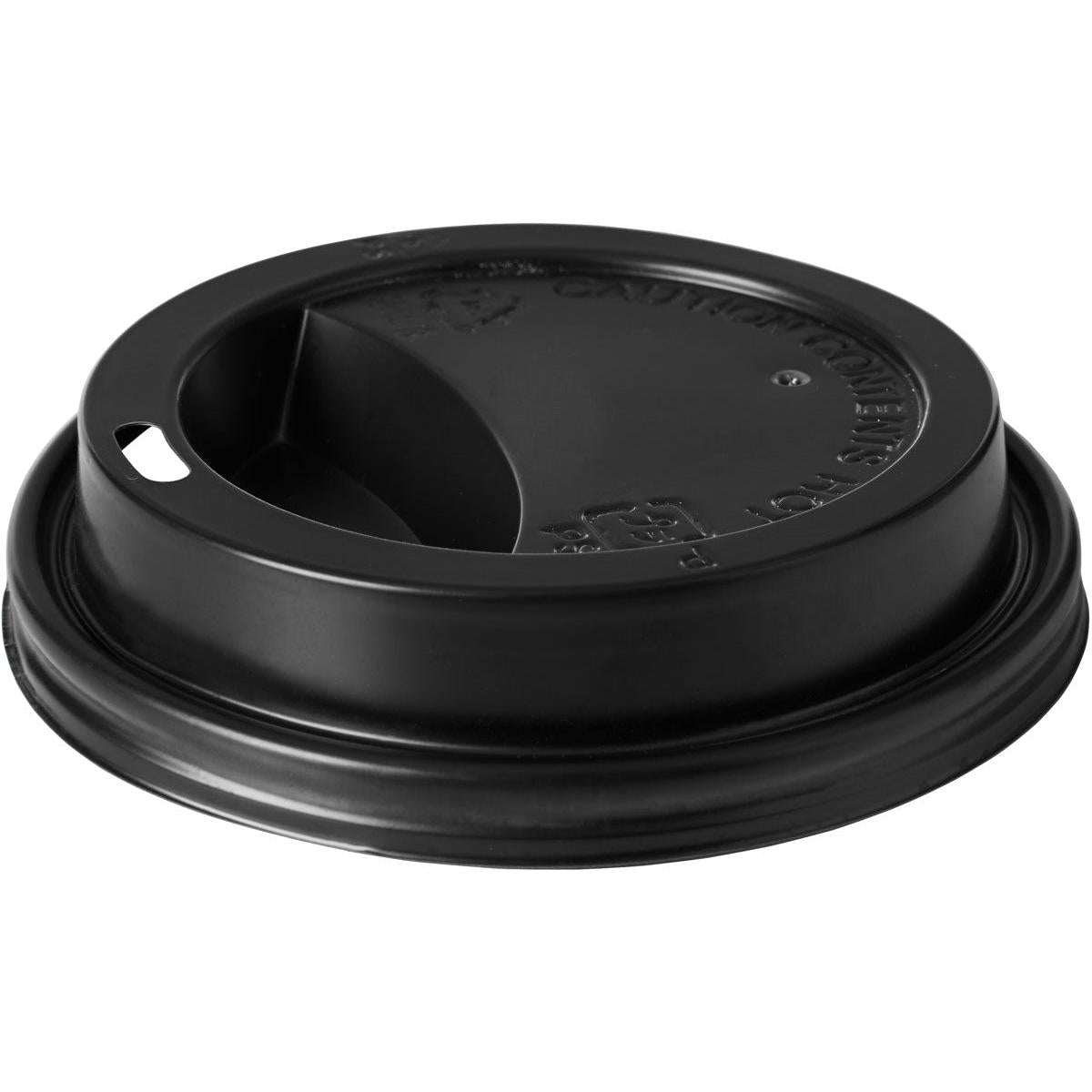 Le couvercle pour 159921 Schwarz PS de Duni GmbH est un couvercle de gobelet en plastique noir avec un petit trou pour boire et une partie surélevée pour boire. Il s'adapte en toute sécurité aux gobelets jetables. L'emballage contient 100 pièces.