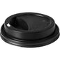 Le couvercle pour 159921 Schwarz PS de Duni GmbH est un couvercle de gobelet en plastique noir avec un petit trou pour boire et une partie surélevée pour boire. Il s'adapte en toute sécurité aux gobelets jetables. L'emballage contient 100 pièces.