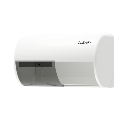Clear+ Toilettenpapierspender weiß