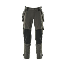 Pantalon avec poches suspendues, pantalon stretch, anthracite foncé