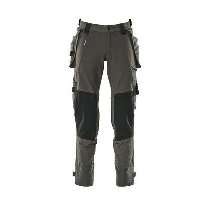 Pantalon avec poches suspendues, pantalon stretch, anthracite foncé