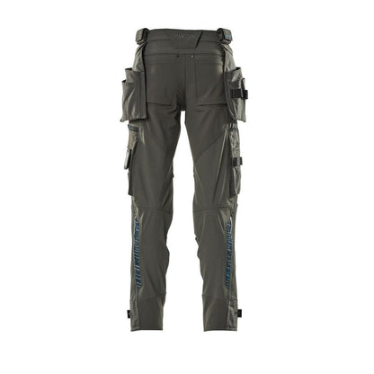 Pantalon avec poches suspendues, pantalon stretch, anthracite foncé