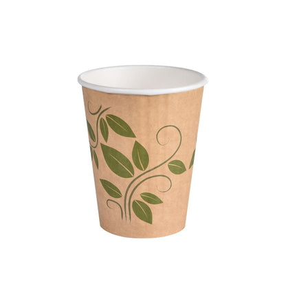 Un gobelet thermique transparent Deli-Schale Crystal à double paroi de Duni GmbH est représenté sur un fond blanc. L'isolation à double paroi garde les boissons chaudes ou froides plus longtemps.