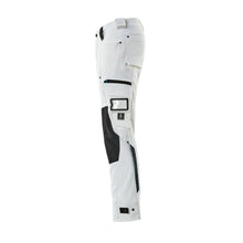 Pantalon avec poches genoux en Dyneema, pantalon stretch, blanc