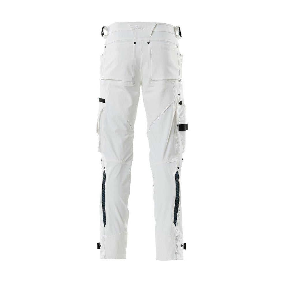 Pantalon avec poches genoux en Dyneema, pantalon stretch, blanc