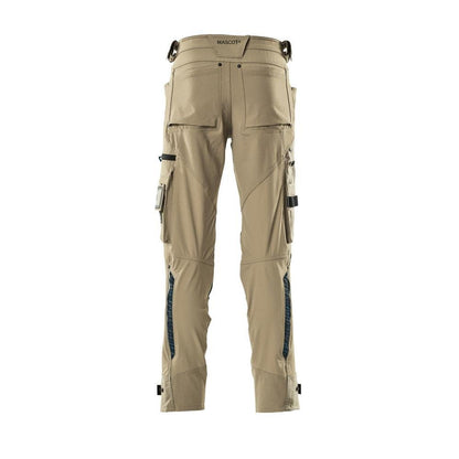 Pantalon avec poches genoux en Dyneema, pantalon stretch, kaki clair