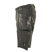 Short, poches suspendues amovibles, short artisan stretch, anthracite foncé