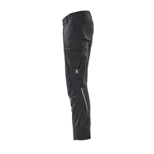 Pantalon avec poches genoux, stretch, pantalon léger, noir-bleu