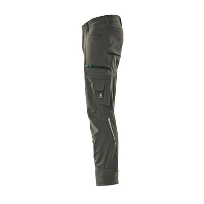 Pantalon avec poches genoux, stretch, pantalon clair, anthracite foncé