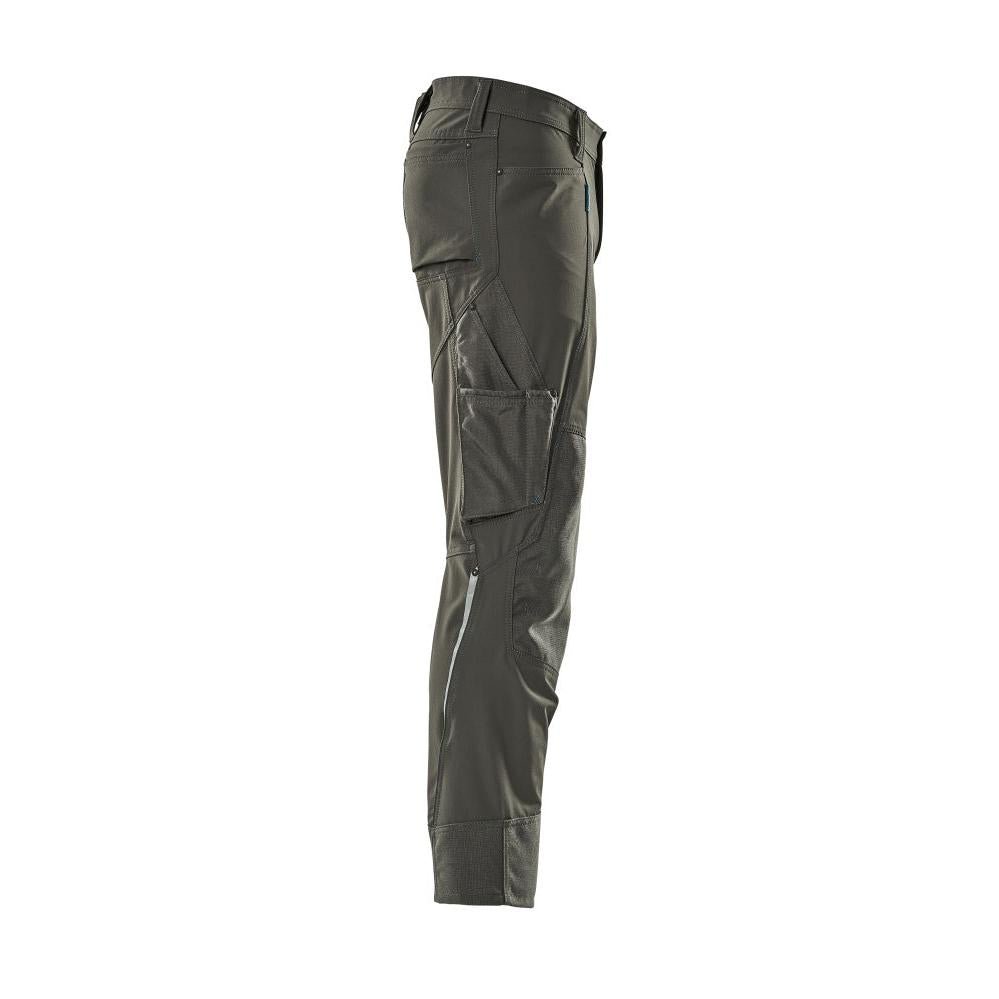 Pantalon avec poches genoux, stretch, pantalon clair, anthracite foncé