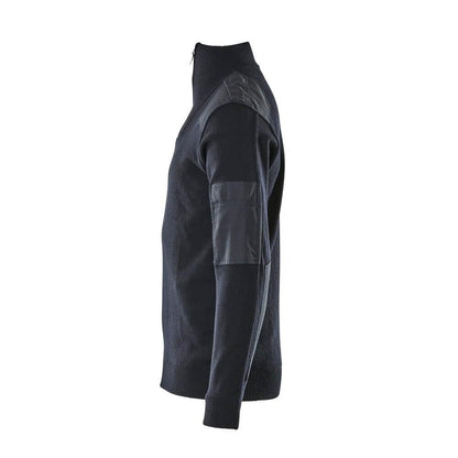 Pull tricoté avec renforts, pull tricoté en laine