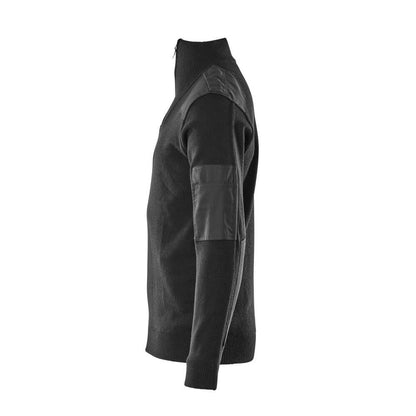 Pull tricoté avec renforts, pull tricoté en laine