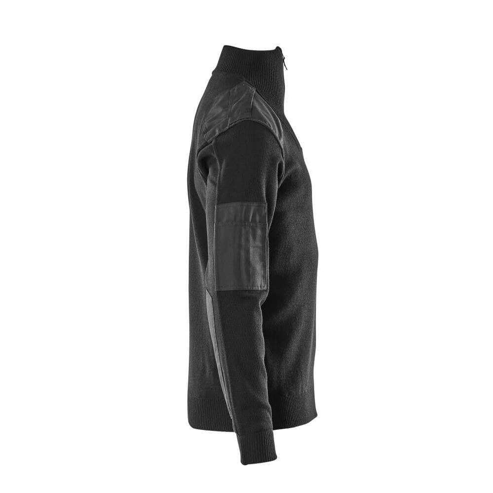 Pull tricoté avec renforts, pull tricoté en laine