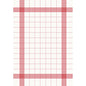 Les serviettes de table Duni GmbH 38x54 cm, rouge - paquet de 50 présentent un élégant motif en grille rouge sur fond blanc, idéales pour les événements en tant que serviettes ou serviettes de toilette élégantes pour rehausser votre table dressée.