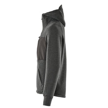 Sweat-shirt à capuche, sweat-shirt à capuche zippé, noir chiné/noir