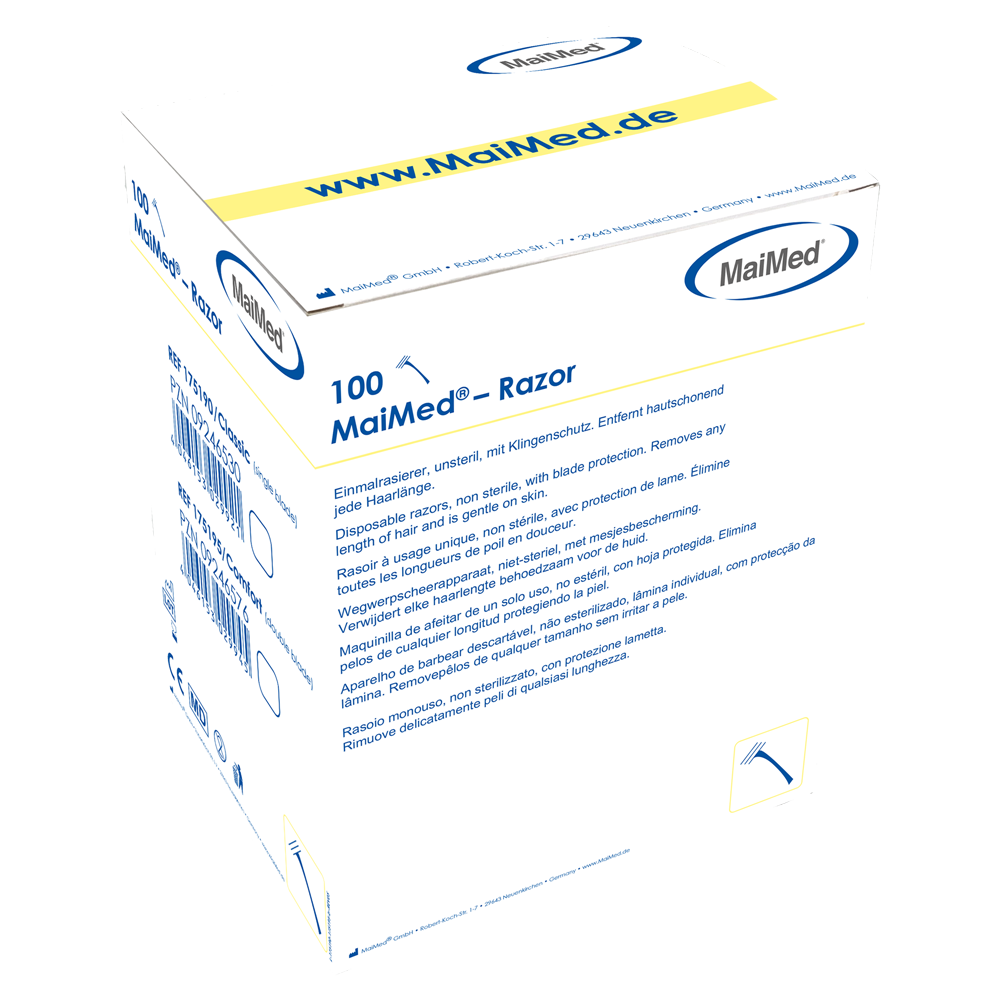 MaiMed - Rasoir jetable Razor Classic, non stérile, 100 pcs/boîte. | Boîte (100 pièces)