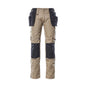 Pantalon avec poches suspendues, pantalon léger, kaki clair/noir