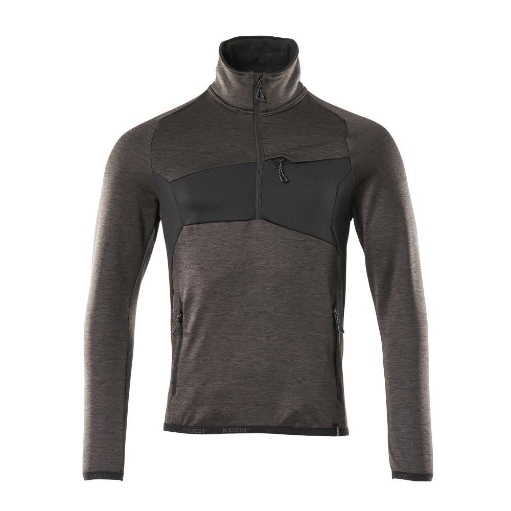 Pull polaire avec veste courte zippée en micropolaire