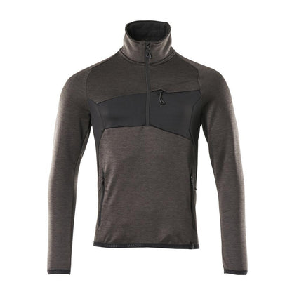 Pull polaire avec veste courte zippée en micropolaire