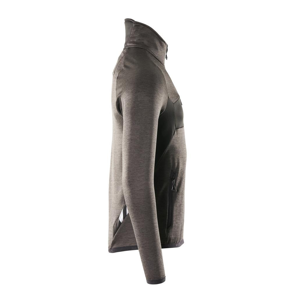 Pull polaire avec veste courte zippée en micropolaire