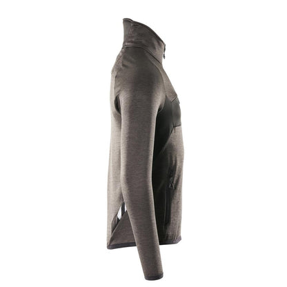 Pull polaire avec veste courte zippée en micropolaire