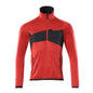 Pull polaire avec veste courte zippée en micropolaire