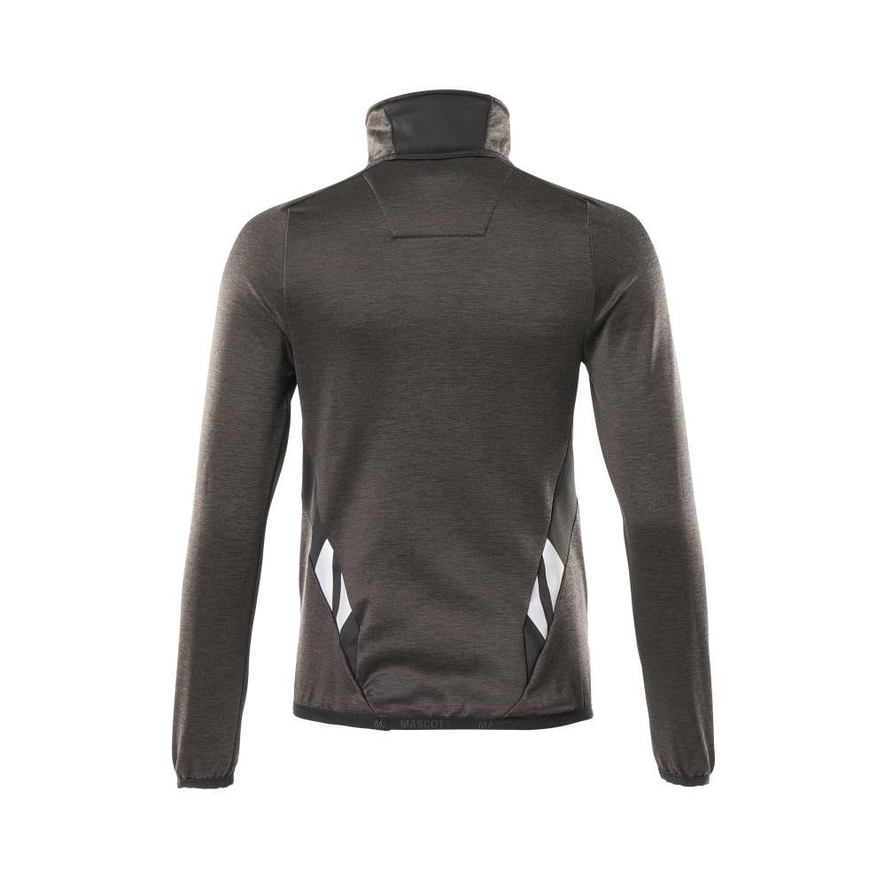 Pull polaire avec fermeture éclair courte, veste micropolaire femme