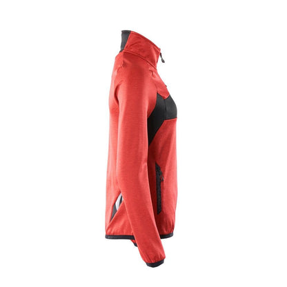 Pull polaire avec fermeture éclair courte, veste micropolaire femme