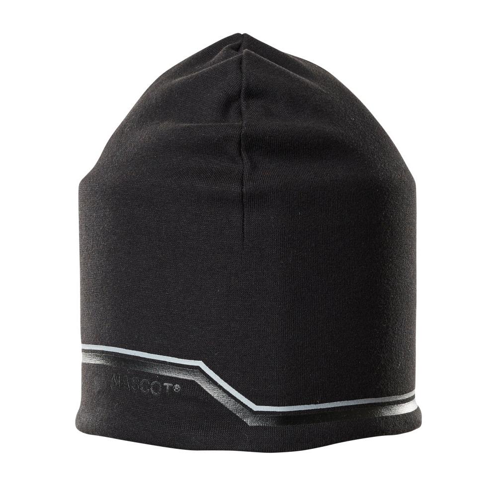 Bonnet tricoté, avec imprimé Bonnet tricoté taille UN, noir | Paquet (1 pièce)