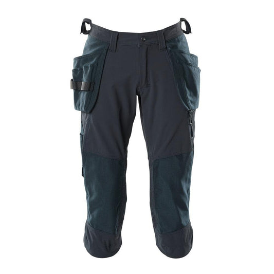 Pantalon trois-quarts, poches suspendues, pantalon trois-quarts artisan stretch
