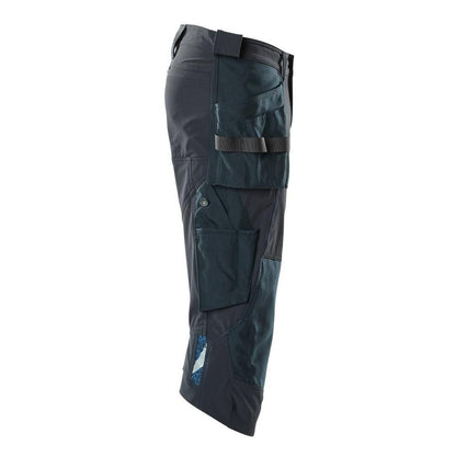 Pantalon trois-quarts, poches suspendues, pantalon trois-quarts artisan stretch