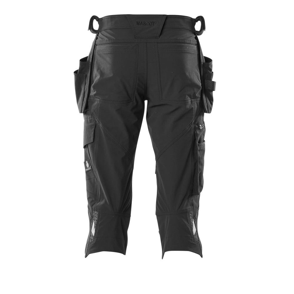 Pantalon trois-quarts, poches suspendues, pantalon trois-quarts artisan stretch