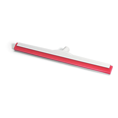 Le racloir à eau Nölle Profi Brush HACCP a une construction renforcée de fibre de verre, caoutchouc hygiénique, une fixation centrale (filetage allemand) et est présenté en rouge et blanc sur fond blanc. Marque : Nölle Profi Brush Bürsten- & Pinseltechnik e.K.