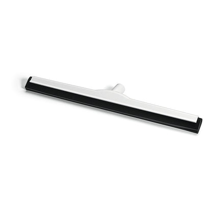 Le racloir à eau HACCP Nölle Profi Brush avec une construction renforcée de fibres noires et une lame en caoutchouc naturel dispose d'une fixation centrale pour le manche et est illustré sur un fond blanc. Marque : Nölle Profi Brush Bürsten- & Pinseltechnik e.K.