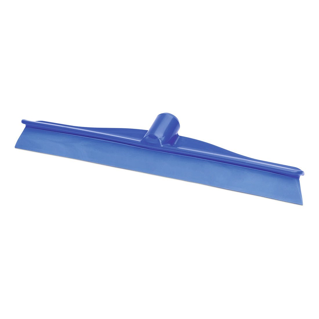 Le Nölle Profi Brush HACCP Raclette à eau Monobloc, 40 cm de Nölle Profi Brush Bürsten- & Pinseltechnik e.K., dispose d'un corps en plastique bleu avec une large lame plate et une douille centrale, idéal pour le nettoyage professionnel ; illustré sur un fond blanc.
