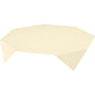 La nappe Dunisilk MD 84x84 cm, Linnea crème de Duni GmbH est un tissu structuré de haute qualité en beige clair, parfait pour une décoration de table élégante ; disponible en paquet de 100 pièces.