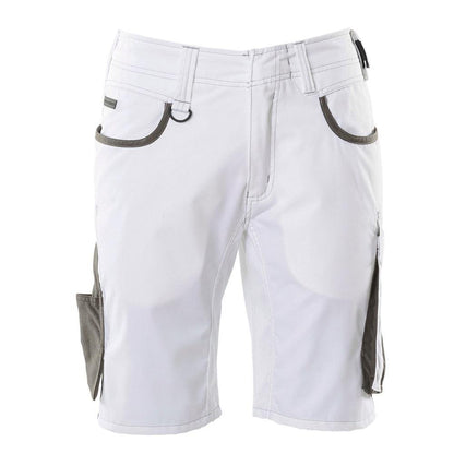 Short, short léger, blanc/anthracite foncé