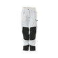 Pantalon avec poches genoux, femme, pantalon diamant, blanc