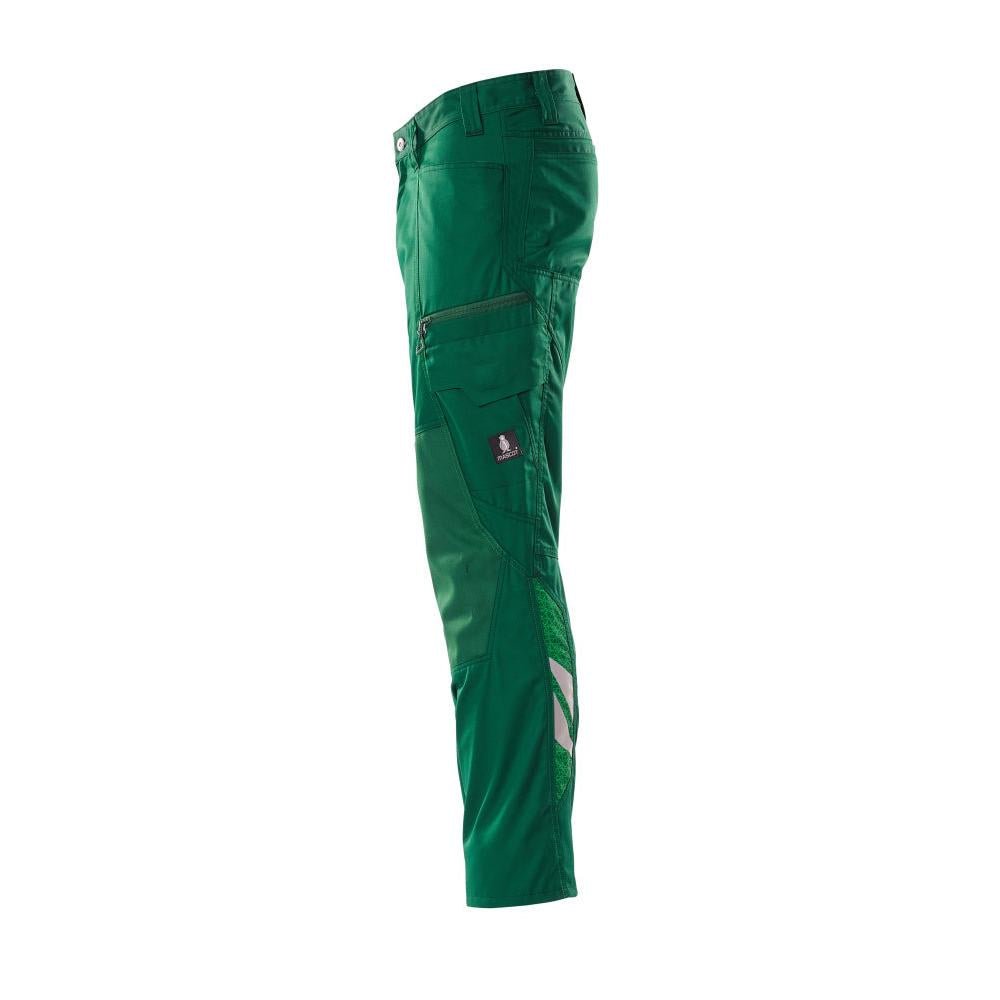 Pantalon avec poches genoux, pantalon extra léger, vert