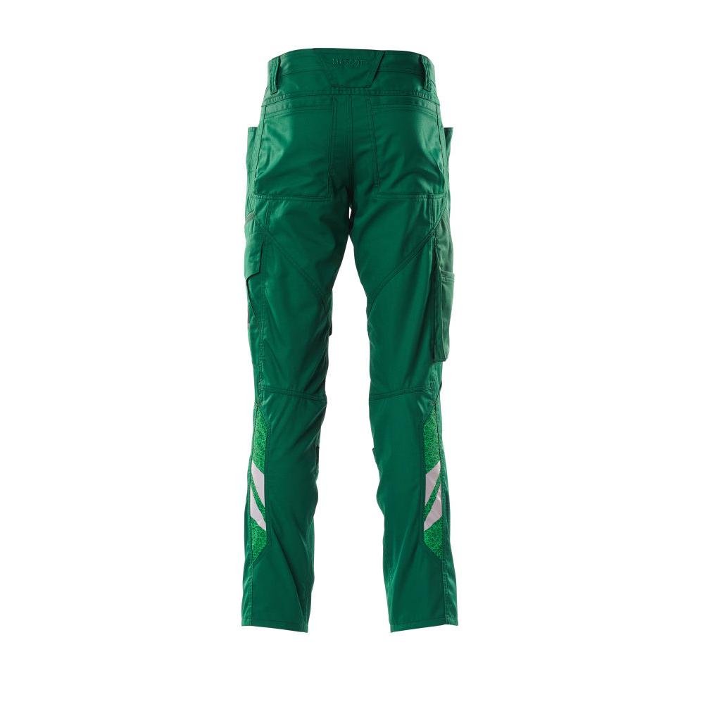 Pantalon avec poches genoux, pantalon extra léger, vert