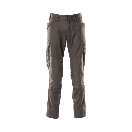 Pantalon avec poches genoux, pantalon extra léger, anthracite foncé