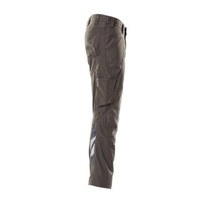 Pantalon avec poches genoux, pantalon extra léger, anthracite foncé