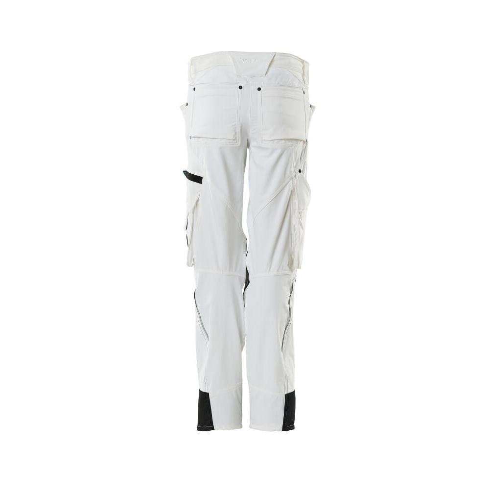 Pantalon avec poches genoux, femme, pantalon Pearl, blanc